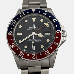 Rolex GMT Master 16750 Automatic Black Spider Dial Stainless Steel Men's Wristwatch 40 mm 1239641