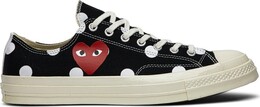 Кроссовки Converse Comme des Garçons x Chuck Taylor All Star 70 Low Polka Dot, черный 157248c | black