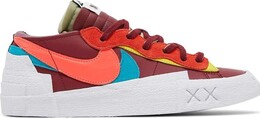 Кроссовки Nike KAWS x sacai x Blazer Low 'Team Red', красный dm7901 600 | red