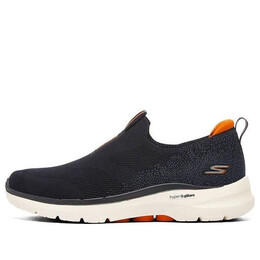 Кроссовки go walk 6 slip on 'navy orange' Skechers, синий 216202-nvor | navy/orange