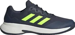 Adidas Кроссовки GameCourt 2.0 'Shadow Navy Lucid Lemon', синий ie0854 | blue