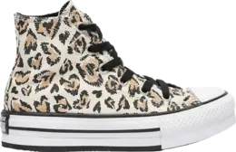Кроссовки Converse Chuck Taylor All Star EVA Lift Platform High PS Leopard, коричневый 671604f | brown