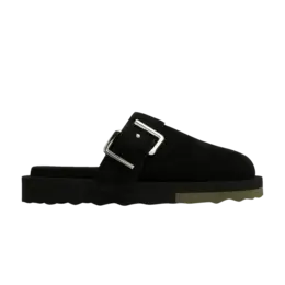 Кроссовки Off-White Sponge Clog Black Khaki, черный omic003s22lea001 1063