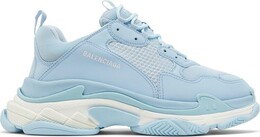 Кроссовки Balenciaga Triple S Sneaker Allover Logo - Light Blue, синий 536737 w2fa1 4090 | blue