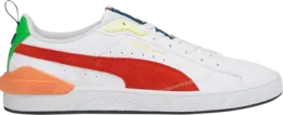 Кроссовки Puma Suede Bloc White Cherry Tomato, белый 380705 07 | white