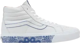 Кеды Vans Sk8-Hi Reissue LX Bandana - White True Blue, белый vn0a4bvh7wm | white