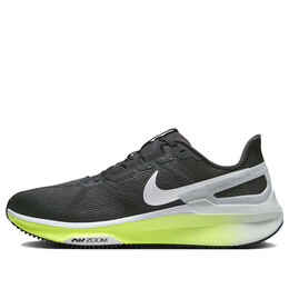 Кроссовки air zoom structure 25 'black volt white' Nike, мультиколор dj7883-005 | anthracite/volt/pure platinum/white