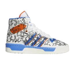 Кроссовки Adidas Keith Haring x Rivalry High 'Pop Art', белый ee9296 | white