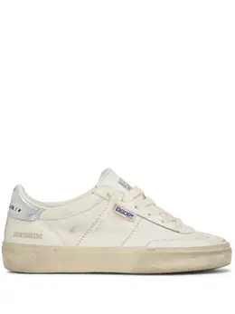 Golden Goose logo tag lace-up leather sneakers 24105160