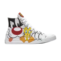 Кроссовки Converse Looney Tunes x Chuck Taylor All Star Hi 'Sylvester & Tweety', белый 158886c | white