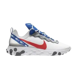 Кроссовки Nike React Element 55 'White Royal Red', белый cd7340 100 | white