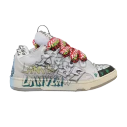 Кроссовки Lanvin Curb Sneakers 'Graffiti', белый fm skrk11 stud p22 00m2 | white