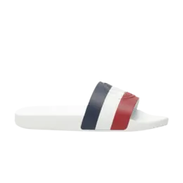 Кроссовки Moncler Basile Pool Slide 'White Tricolour', белый 4c700 00 01a49 002 | white