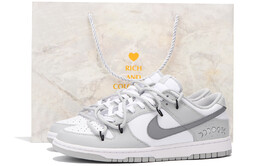 Мужские кроссовки для скейтбординга Nike Dunk, White/Gray dd1391-103(team32-男款月球轨迹sbox) | white/gray