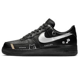 Кроссовки Nike Air Force 1 Skateboarding Shoes Men Low-top Black/White/Silver, черный cw2288-001(team56-星空银河 ) | black and white silver