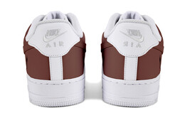 Кроссовки Nike Air Force 1 Skateboarding Shoes Men Low-top Brown/White, коричневый cw2288-111(team5-男款生肖牛牛) | dark brown