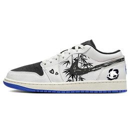 Баскетбольные кроссовки Air 1 Vintage Men Low-Top White/Black Jordan hq0764-001(team56-旋风小熊猫) | black/white/blue