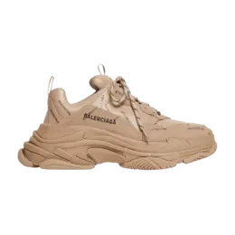 Кроссовки Balenciaga Triple S Sneaker Allover Logo - Dark Beige, кремовый 536737 w2fa1 9911 | allover logo - dark beige