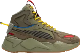 Кроссовки Puma RS-X Mid Militia Jr Deep Lichen Green, зеленый 380433 01 | green