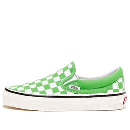 Кроссовки classic slip-on 98 dx 'checkerboard-black white' Vans, черный vn0a7q581oz | classic green