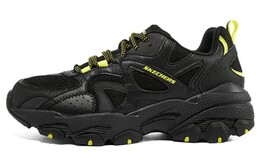 Кроссовки мужские массивные низкие черные желтые Skechers 894166-bklm