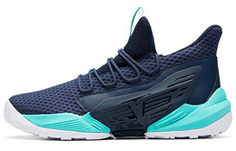 Bastard Vintage Баскетбольные Кроссовки Мужские Среднего Верха Береговой Синий/Флуоресцентный Акватический Зеленый Anta 91911123-4