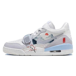 Баскетбольные кроссовки Legacy 312 Vintage Men Low-Top Grey/White Jordan hq1190-101(team181-腊梅寒雪1) | light gray