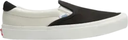 Кеды Vans OG Slip-On 59 LX Premium Leather - Black Marshmallow, черный vn00019vgkn | black