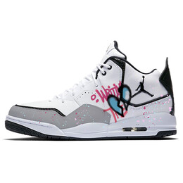 Баскетбольные кроссовки Courtside 23 Vintage для мужчин, среднего размера, белый Jordan ar1000-100(team641-男款心碎秘境) | white