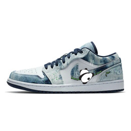 Баскетбольные кроссовки Air 1 Vintage Men Low-Touch Blue/White Jordan cz8455-100(team10-攀爬熊猫) | blue