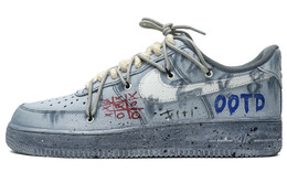 Мужские кроссовки для скейтбординга Nike Air Force 1, Серый cw2288-111(team35-男款浸染水泥墙涂鸦) | grey