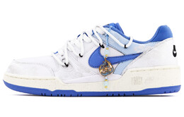 Кроссовки Nike Full Force Skateboarding Shoes Men Low-top White/Blue/Silver, белый/синий fb1362-100(team肆-国潮祥云t) | white blue silver