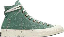 Converse Кроссовки Chuck 70 High 'Paint Splatter - Admiral Elm Green', зеленый a06540c | green