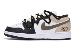 Баскетбольные кроссовки Air 1 Vintage Men Low-Touch Black Brown Jordan 553558-131(team85-拿铁使使) | black