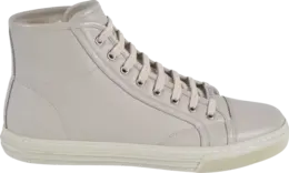 Кроссовки Gucci Leather High Mystic White, белый 423300 a9l00 9022 | mystic white