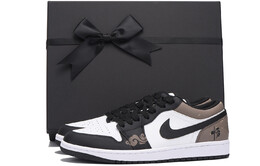 Баскетбольные кроссовки Air 1 Vintage Men Low-Touch Black Brown Jordan 553558-132(team59-男款熊猫六sbox) | black