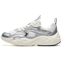 Мужские кроссовки Walker Lifestyle С низким берцем цвета Слоновой кости, белый /серебряный/Мужская серый Anta 912448810-1 | ivory white/silver/men's grey