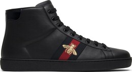 Кроссовки Gucci Ace High Bee, черный 501803 dope0 1094 | bee