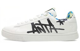 Кроссовки для скейтбординга Life Collection мужские с низким верхом цвета слоновой кости/черного цвета Anta 91818000-8