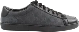 Кроссовки Gucci Brooklyn GG Supreme Low Black Grey, черный 325370 khn80 1096 | black grey
