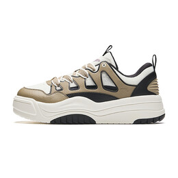 Кроссовки Anta Life Collection Skateboarding Shoes Men Low-top Withered Wood Color/Ivory White/Basic Black, черный 112438029-4 | withered wood color/ivory white/basic black