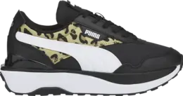 Кроссовки Puma Cruise Rider Jr Summer Roar - Black Pale Khaki Leopard, черный 383159 03 | black