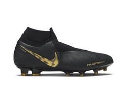 Кроссовки Nike Phantom Vision Elite DF FG 'Black Metallic Vivid Gold', черный ao3262 077 | black