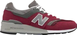 Кроссовки New Balance 997 Made in USA 'Burgundy Grey', красный m997br | red