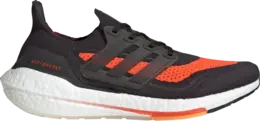 Кроссовки Adidas UltraBoost 21 'Carbon Solar Red', черный fz2559 | black