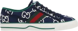 Кроссовки Gucci Tennis 1977 Ink Blue, синий 606110 h0g10 4370 | ink blue