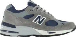 Кроссовки высокие New Balance 991 Made in England, серый/синий m991ang | grey
