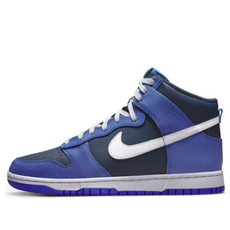 Кроссовки данк высокие Nike, синий dj6189-400 | blue/white