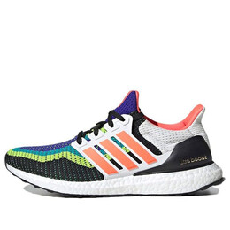 Кроссовки ultraboost 2.0 днк Adidas, белый fw8710 | white/pink/black/yellow