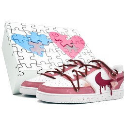 Мужские кроссовки для скейтбординга Nike Court Vision 1, White dh2987-101(team113-融化奶酪s-box) | white